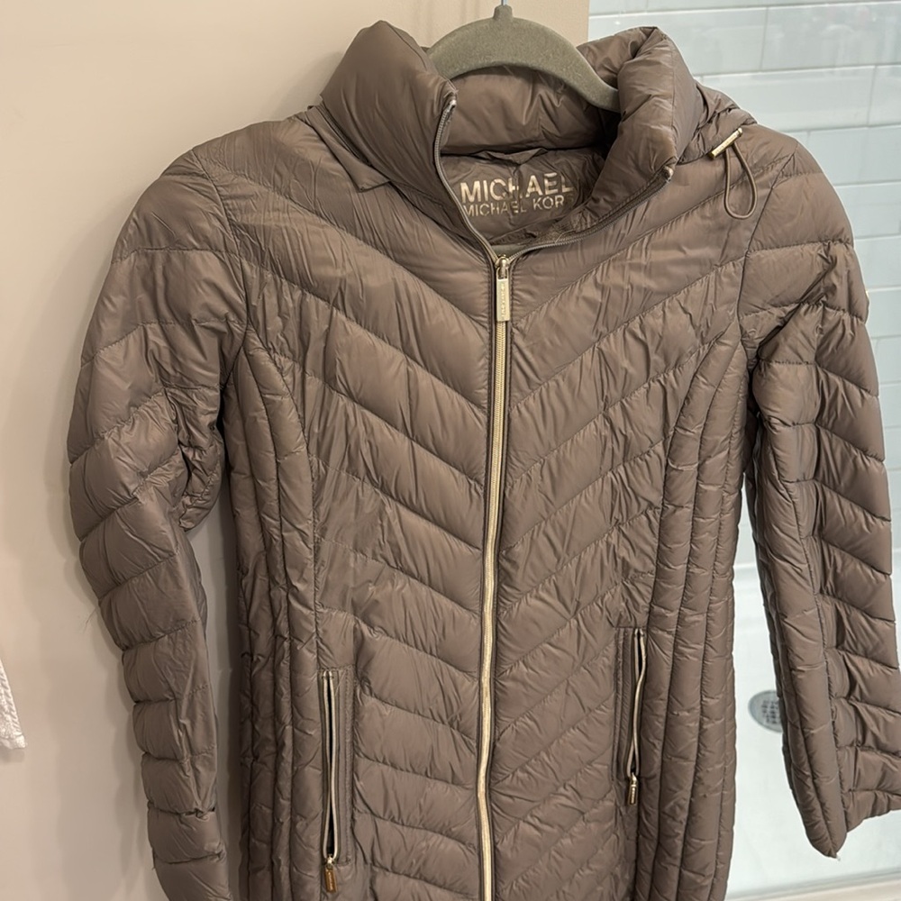 Michael Kors, tan jacket, worn once